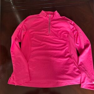 Slazenger Bright Pink Golf Quarter-Zip Pullover